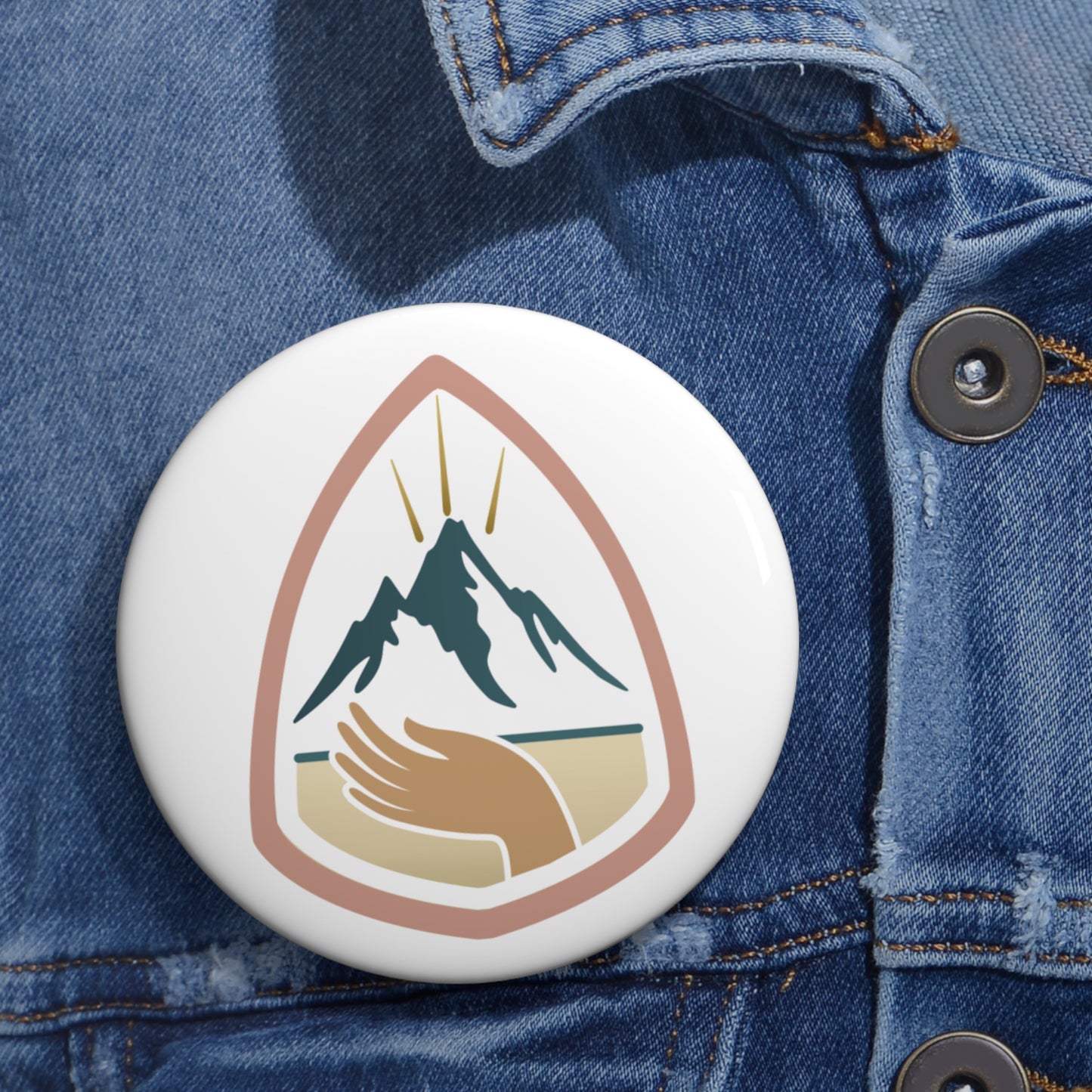 Nurse Pin Button 3 Inch | Reclaim Root Rise Badge Pin for Nurses & Students