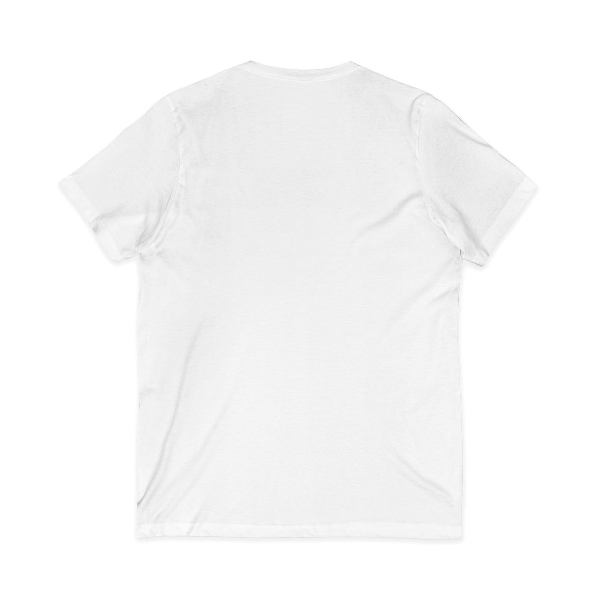 Nurse V-Neck Tee in white — plain back view with no print