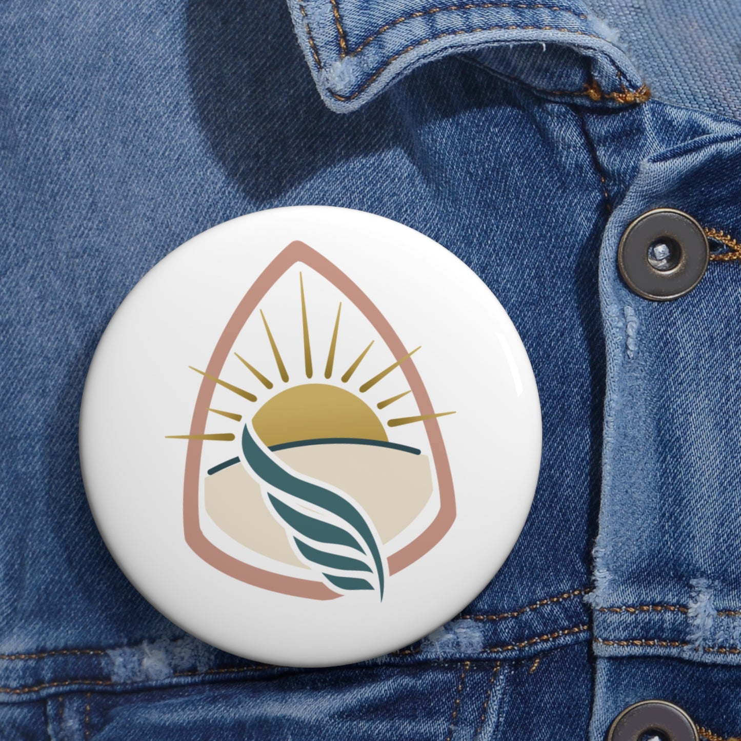 Nurse Pin Button 3 Inch | Reclaim Root Rise Badge Pin for Nurses & Students
