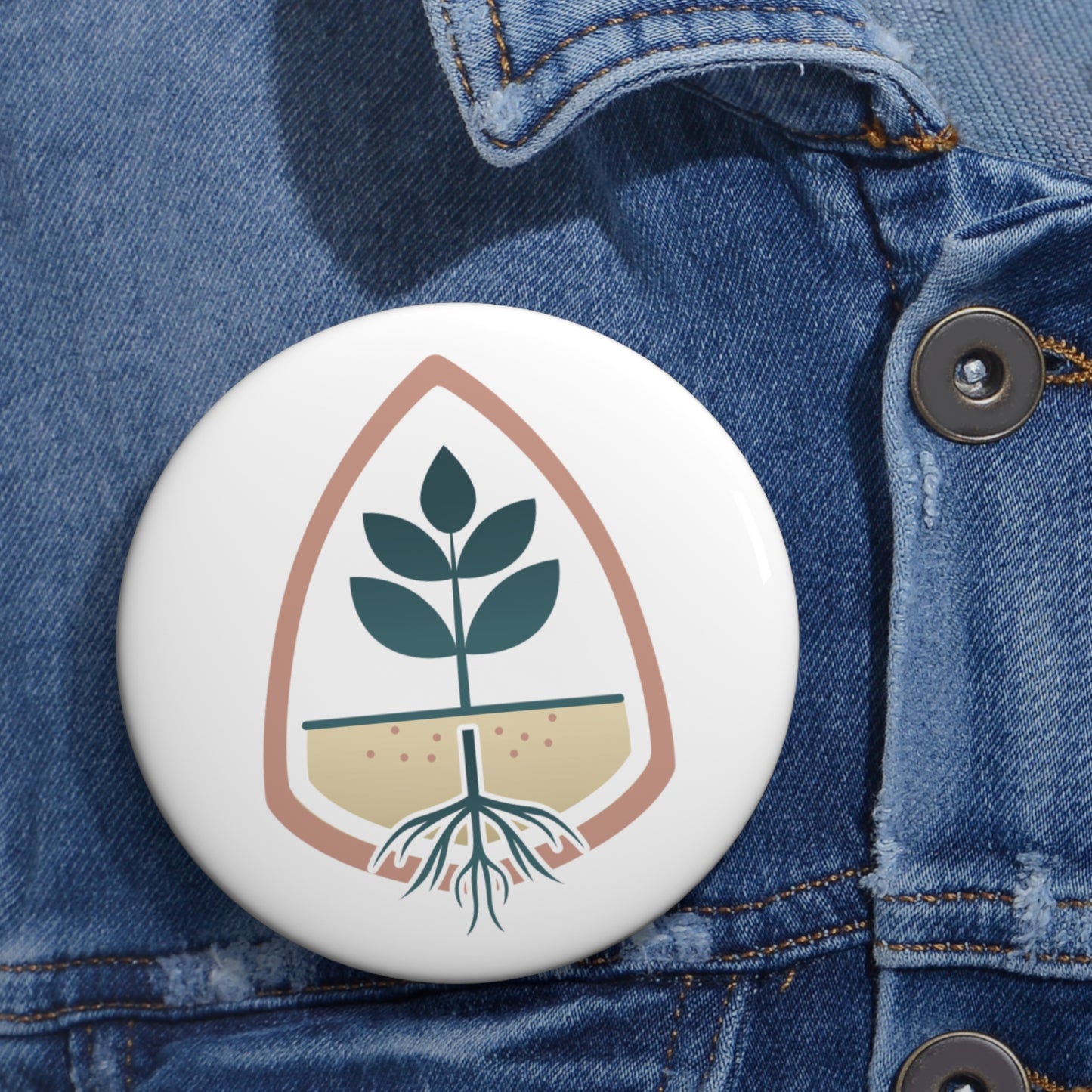 Nurse Pin Button 3 Inch | Reclaim Root Rise Badge Pin for Nurses & Students