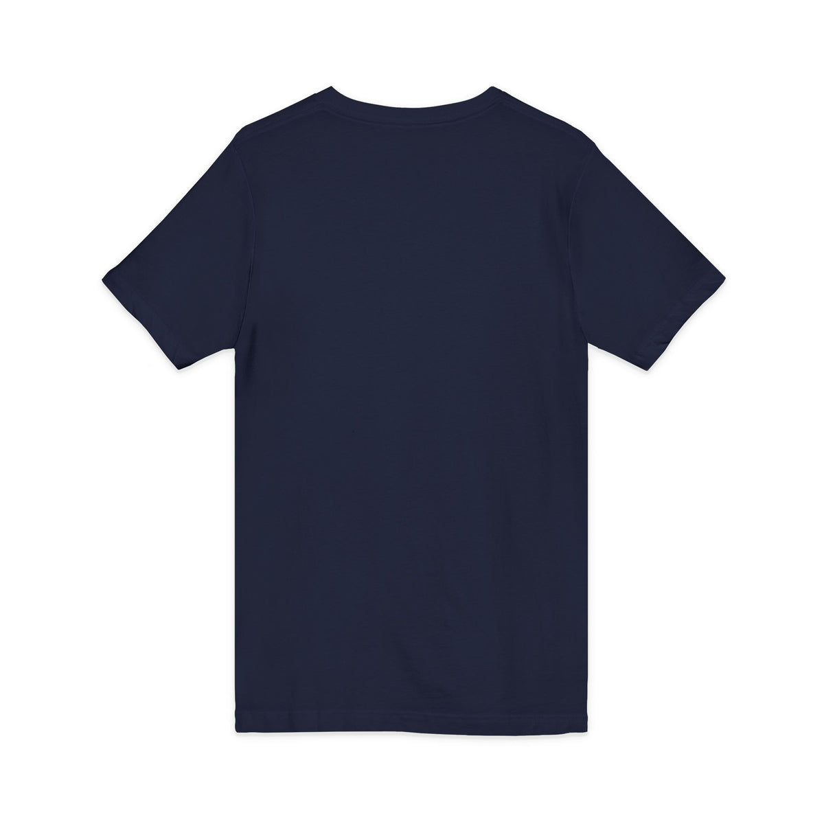 Nurse V-Neck Tee in white, folded — side view showing the neckline and soft drape