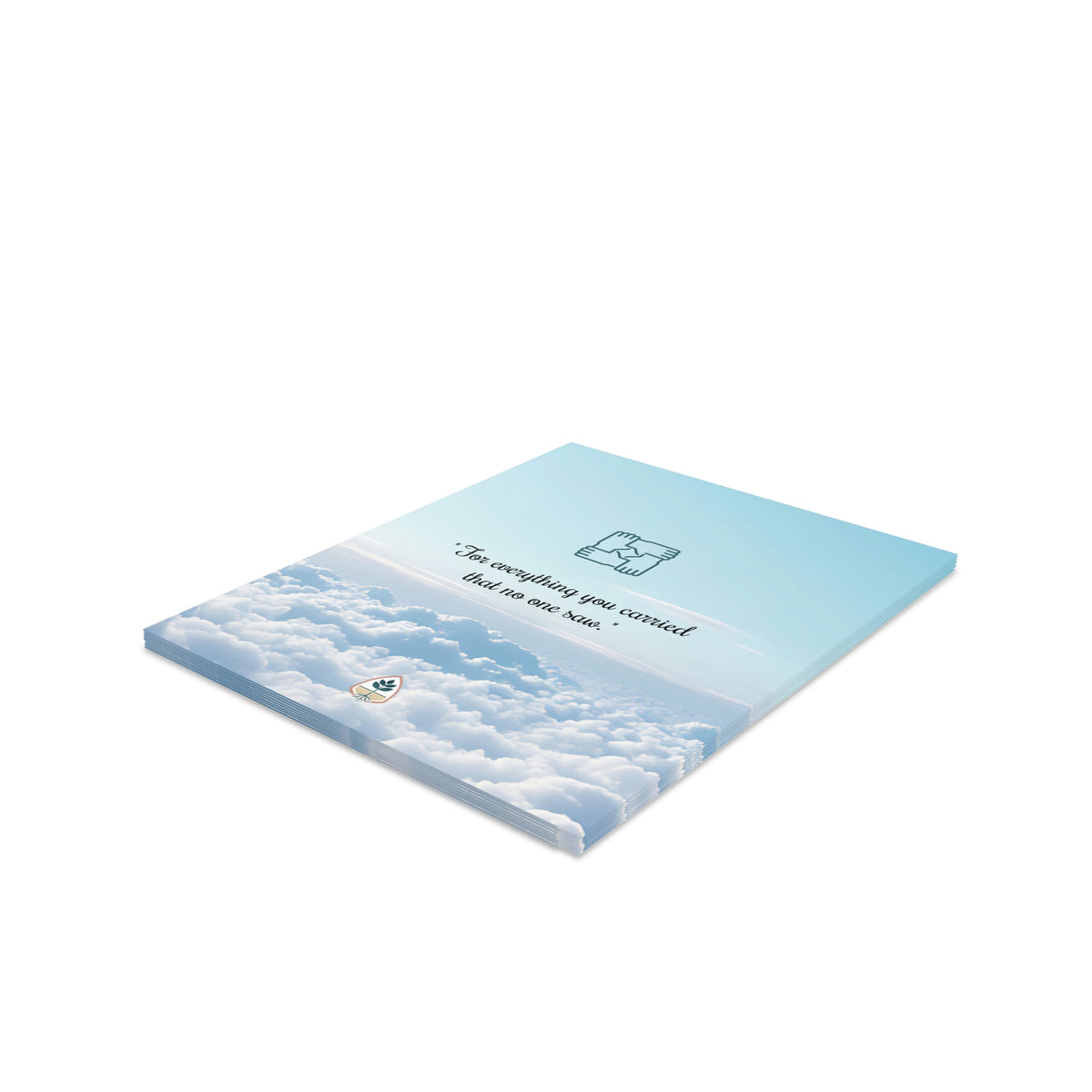 Nurse Greeting Cards — Root Thank You cards in a flat stack showing the front design