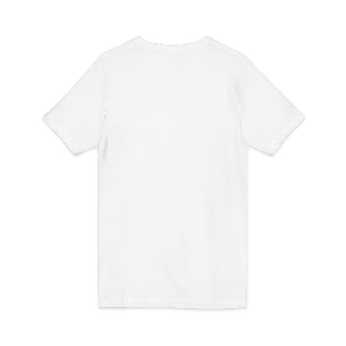 Nurse V-Neck Tee in white — plain back view with no print