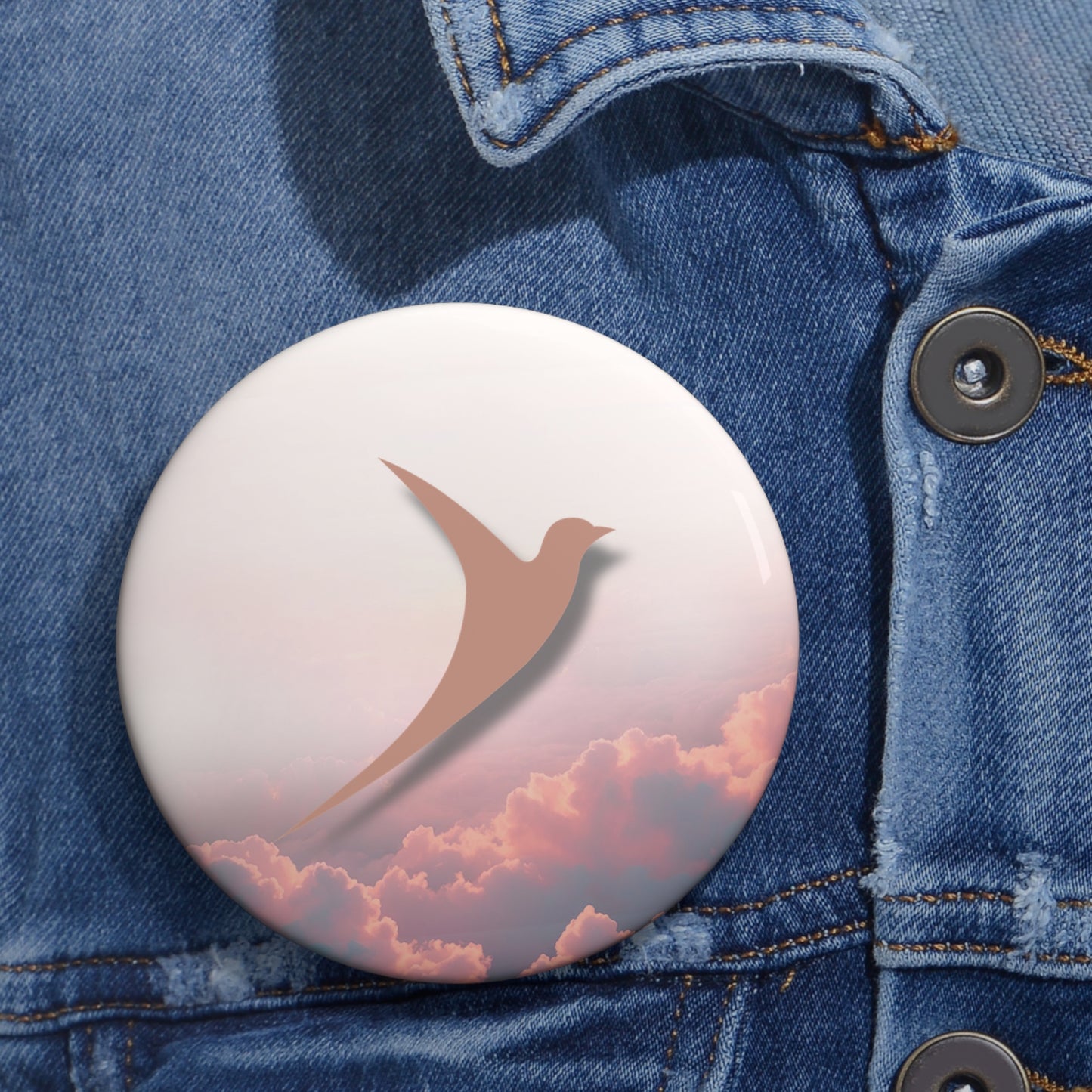 Nurse Pin Button 3 Inch | Reclaim Root Rise Badge Pin for Nurses & Students